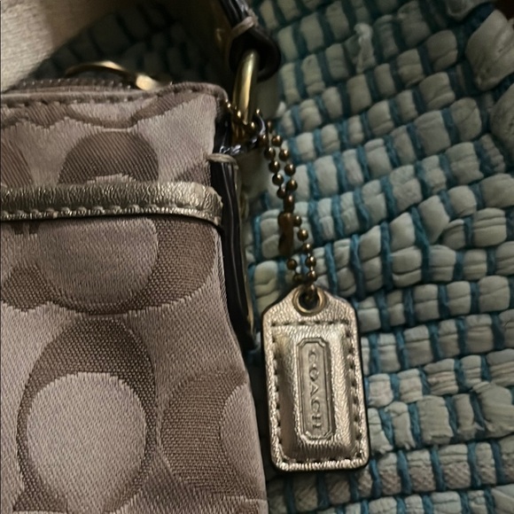 Coach Signature Poppy Crossbody Bag - Brown & Multi EUC COA - Picture 13 of 16